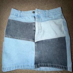 Wild Fable Patchwork Denim Skirt